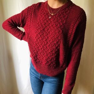 Cozy cable knit sweater